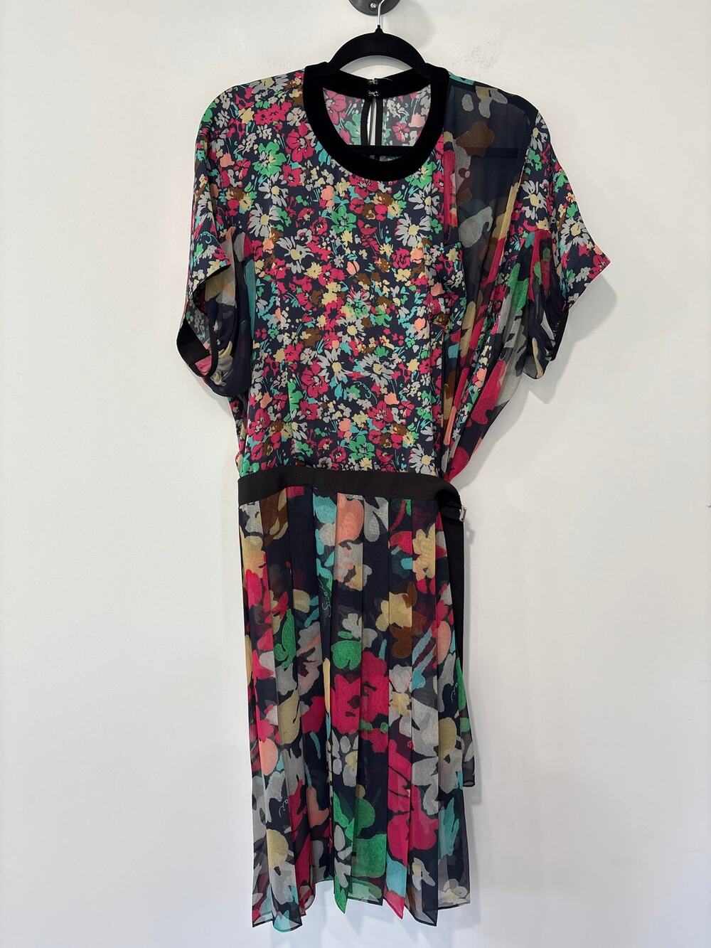 Sacai Floral Dress Blue Size L